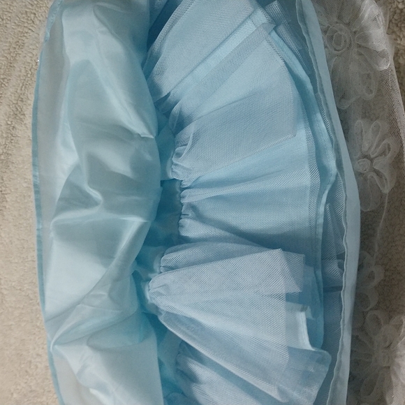 Nannette Baby Dress Beautiful Baby Blue Size 12 Months - Picture 8 of 10